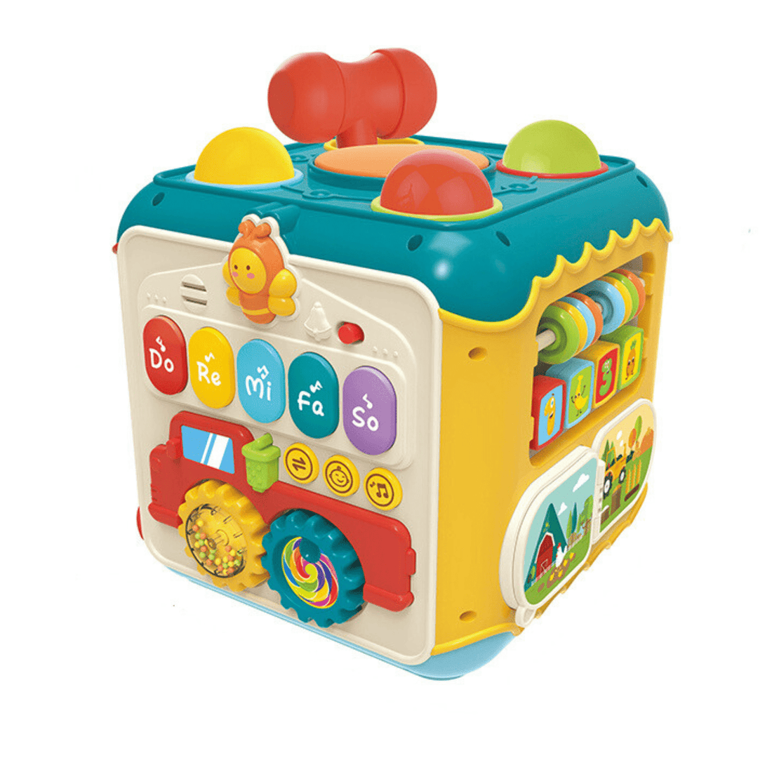Cubo Didáctico Musical de Encaje Montessori 11 Actividades - Martina Baby & Kids