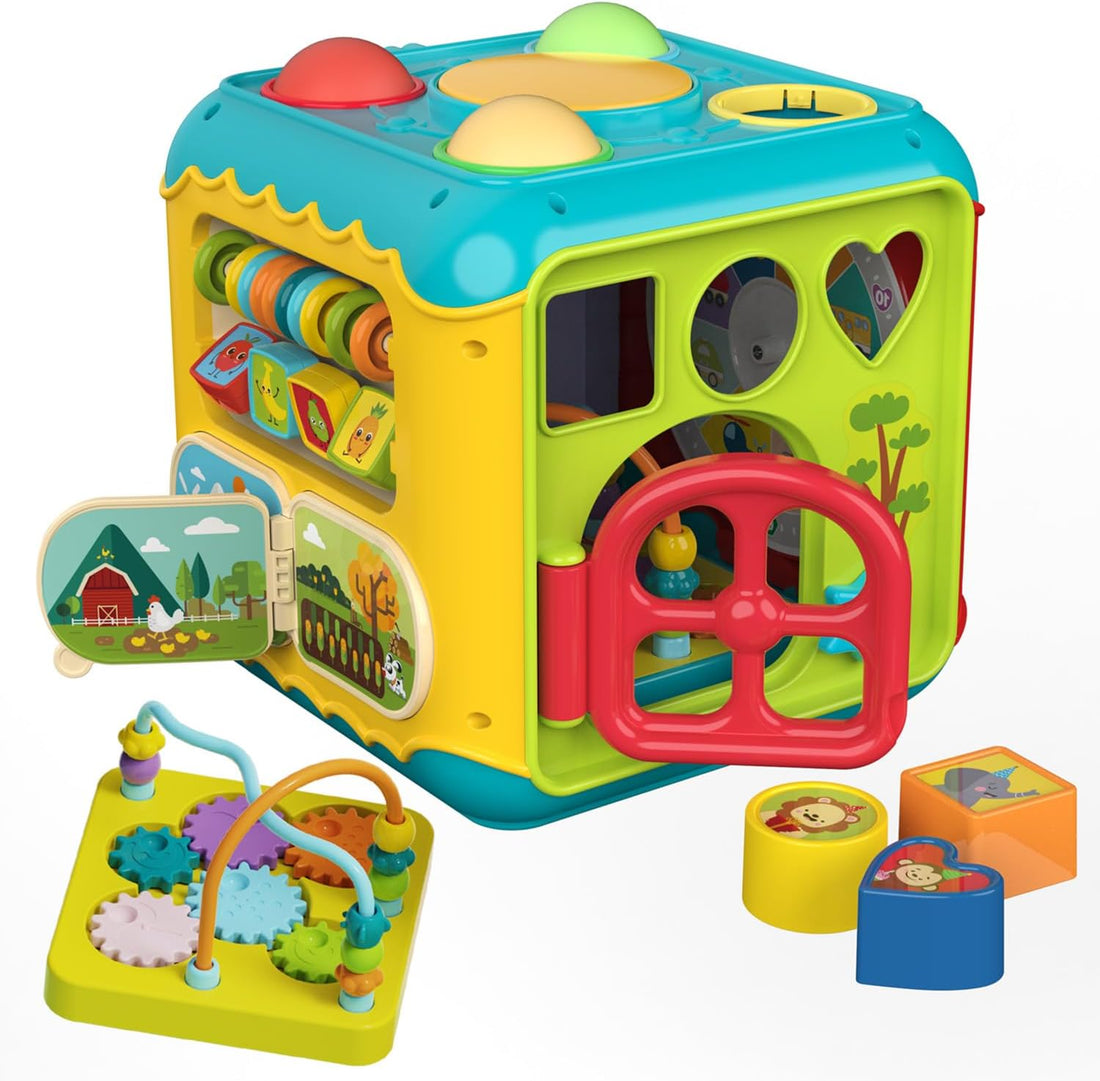 Cubo Didáctico Musical de Encaje Montessori 11 Actividades - Martina Baby & Kids