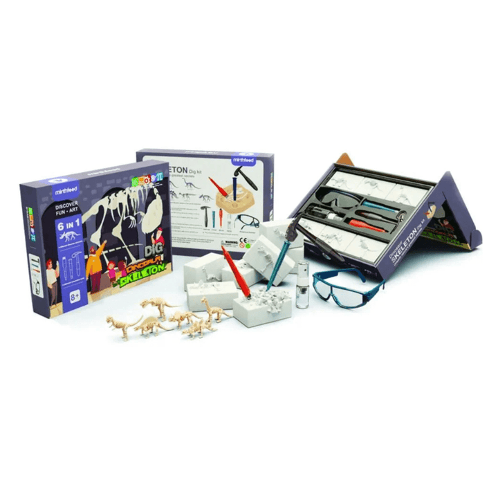 Juego de Excavación Fósiles Dinosaurio 6 en 1 - Martina Baby & Kids