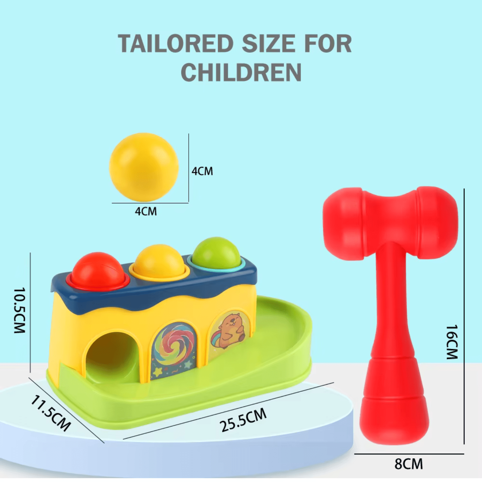 Juego de Motricidad para Bebés Martillo Golpeador de Pelotas - Martina Baby & Kids