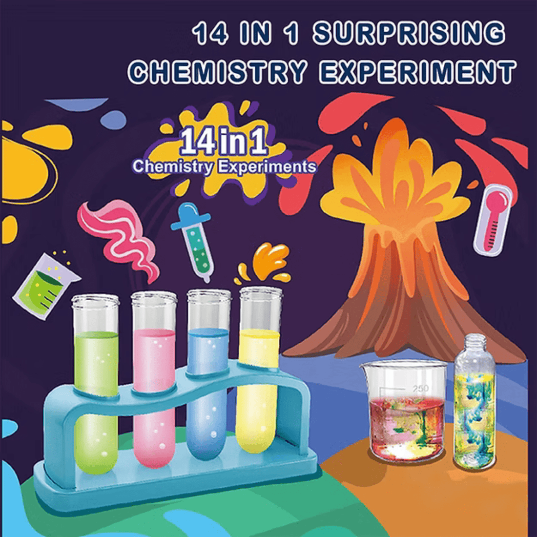 Juegos de Química Ciencia 14 En 1 Stem Educativo - Martina Baby & Kids