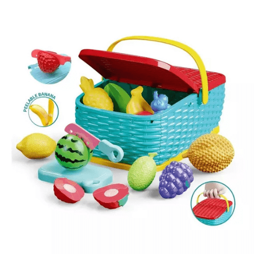 Juguete Didáctico Canasta de Picnic Frutas Cortar - Martina Baby & Kids