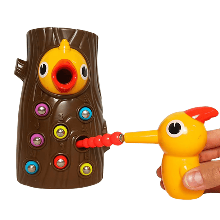 Juguete Sensorial Pájaro Carpintero Atrapa Gusanos - Martina Baby & Kids
