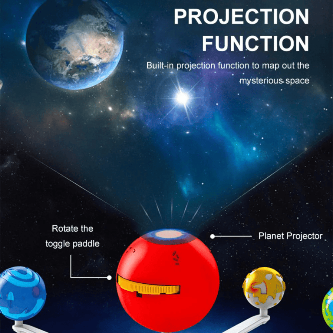 Sistema Solar 360º con Proyección Juguete Educativo - Martina Baby & Kids