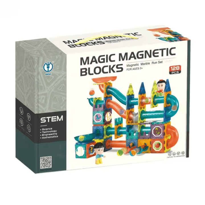 Bloques Magnéticos Tobogán 128 Piezas - Martina Baby & Kids
