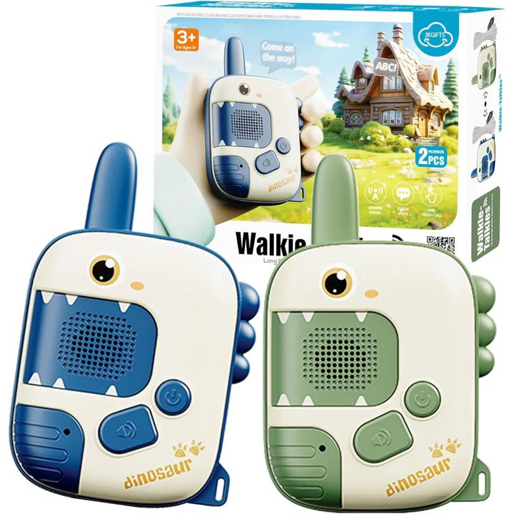 Walkie Talkie Dinosaurios Alcance 300mts Set 2 unidades - Martina Baby & Kids