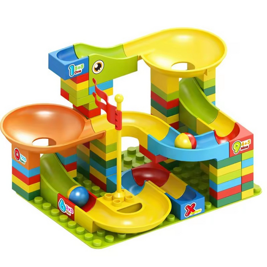 Set Bloques Construcción Tobogán De Pelotas 100pcs Didáctico