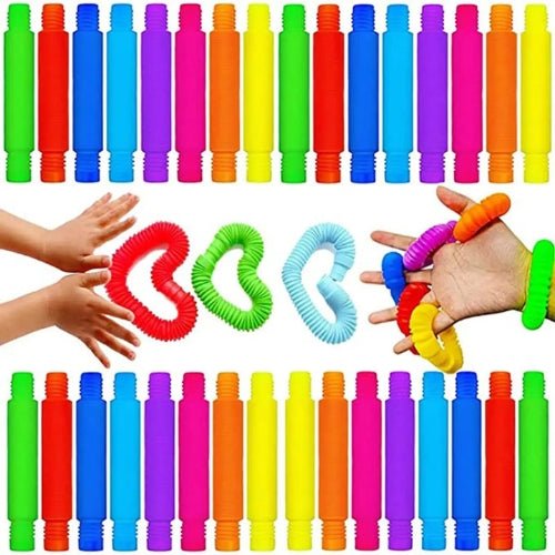12 Pop Tubes Fidget Toys - Juguete Sensorial Para Niños - Martina Baby & Kids