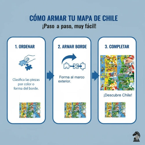 Puzzle Mapa de Chile 200 Piezas