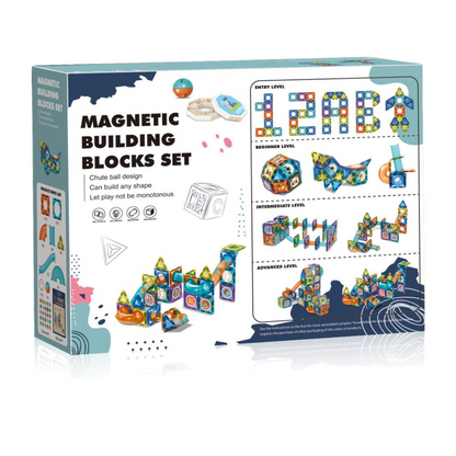 Tobogán 68 piezas Bloques Magnéticos Set de Construcción