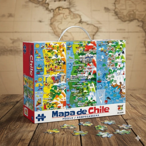 Puzzle Mapa de Chile 200 Piezas