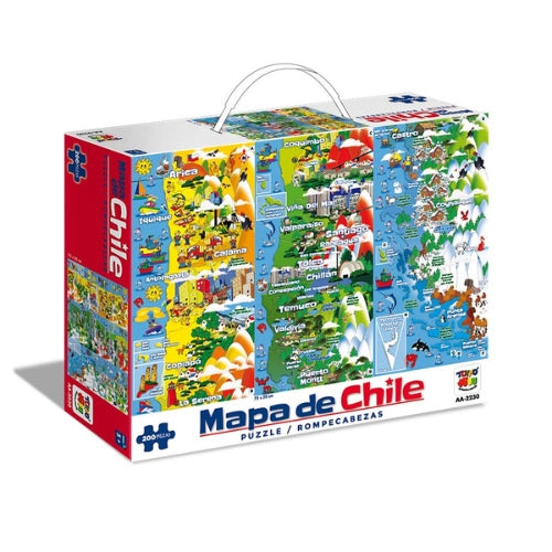 Puzzle Mapa de Chile 200 Piezas
