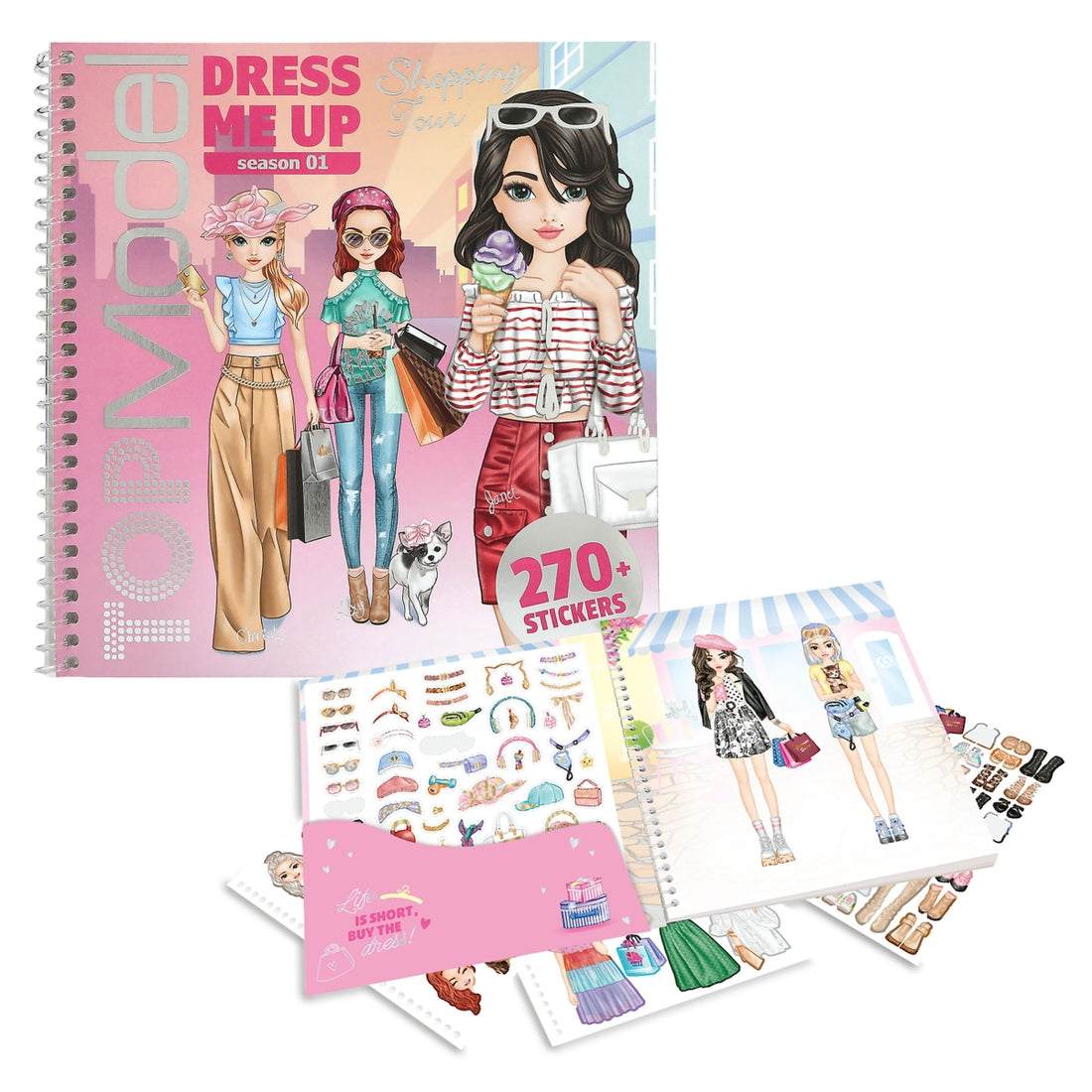 TOPModel Dress Me Up Stickerbook Shopping Tour