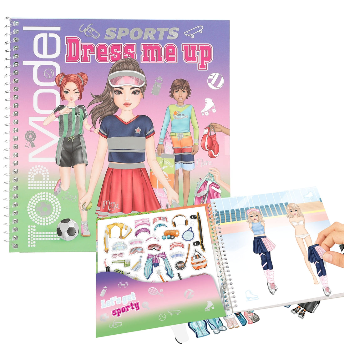 TOPModel Dress Me Up Libro de pegatinas de deportes