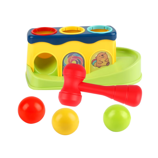 Juego de Motricidad para Bebés Martillo Golpeador de Pelotas.