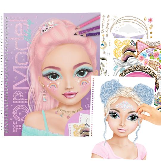 TOPModel Make up Colouring Book