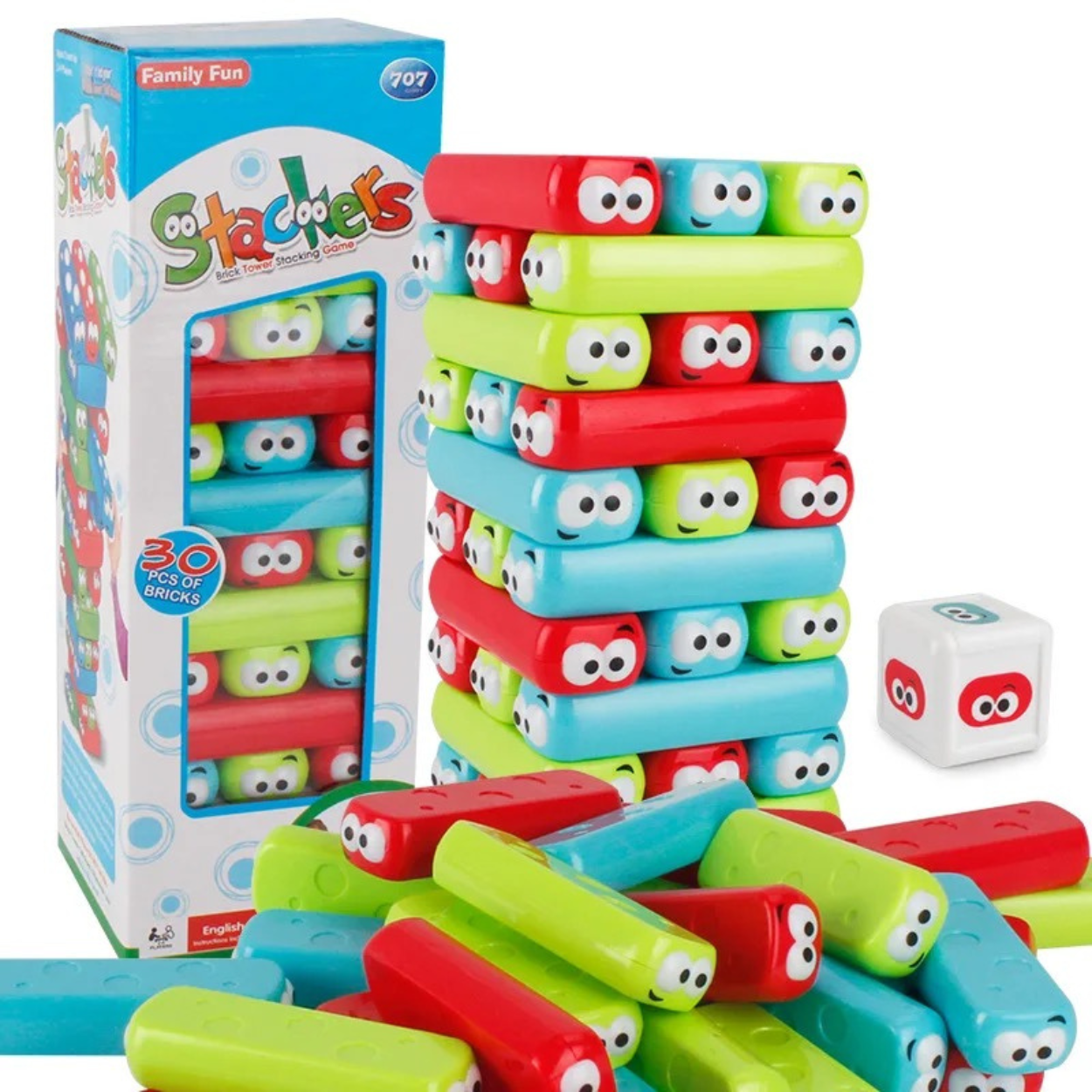 Juego De Jenga Infantil Didáctico Para Niños 30 Piezas