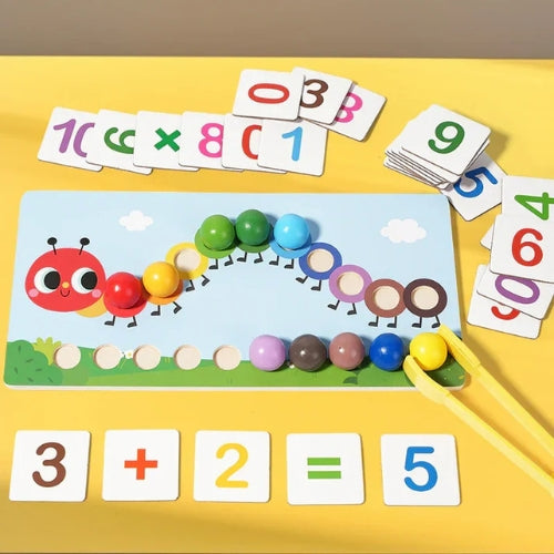 Juego de Aprendizaje La Oruga Aprende Matemáticas Para Niños
