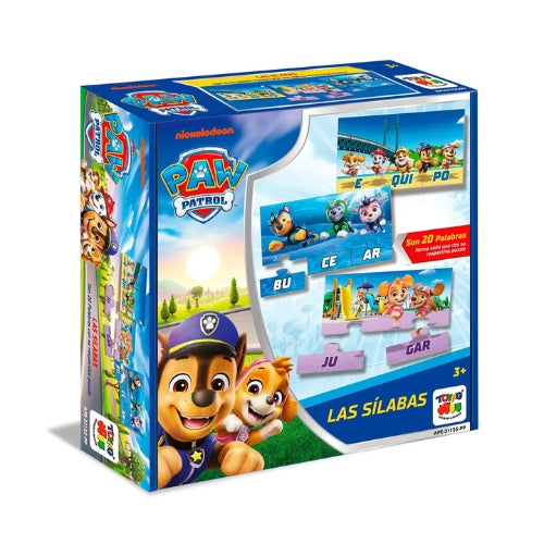 Juego de Mesa Separando Sílabas - Paw Patrol