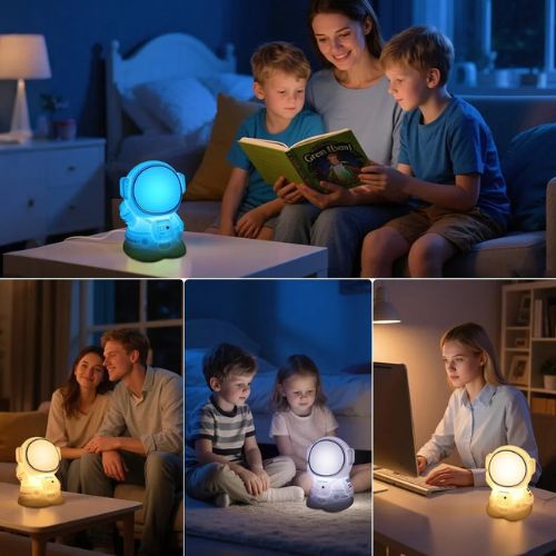 Lámpara Led Silicona en Forma de Astronauta - Martina Baby & Kids