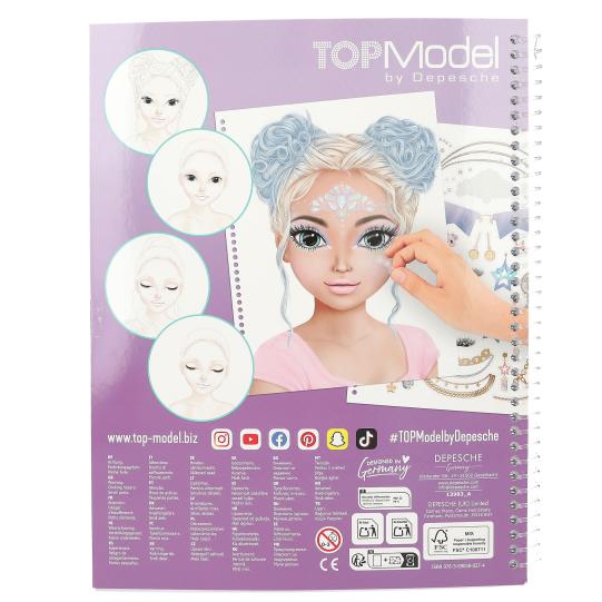 TOPModel Make up Colouring Book