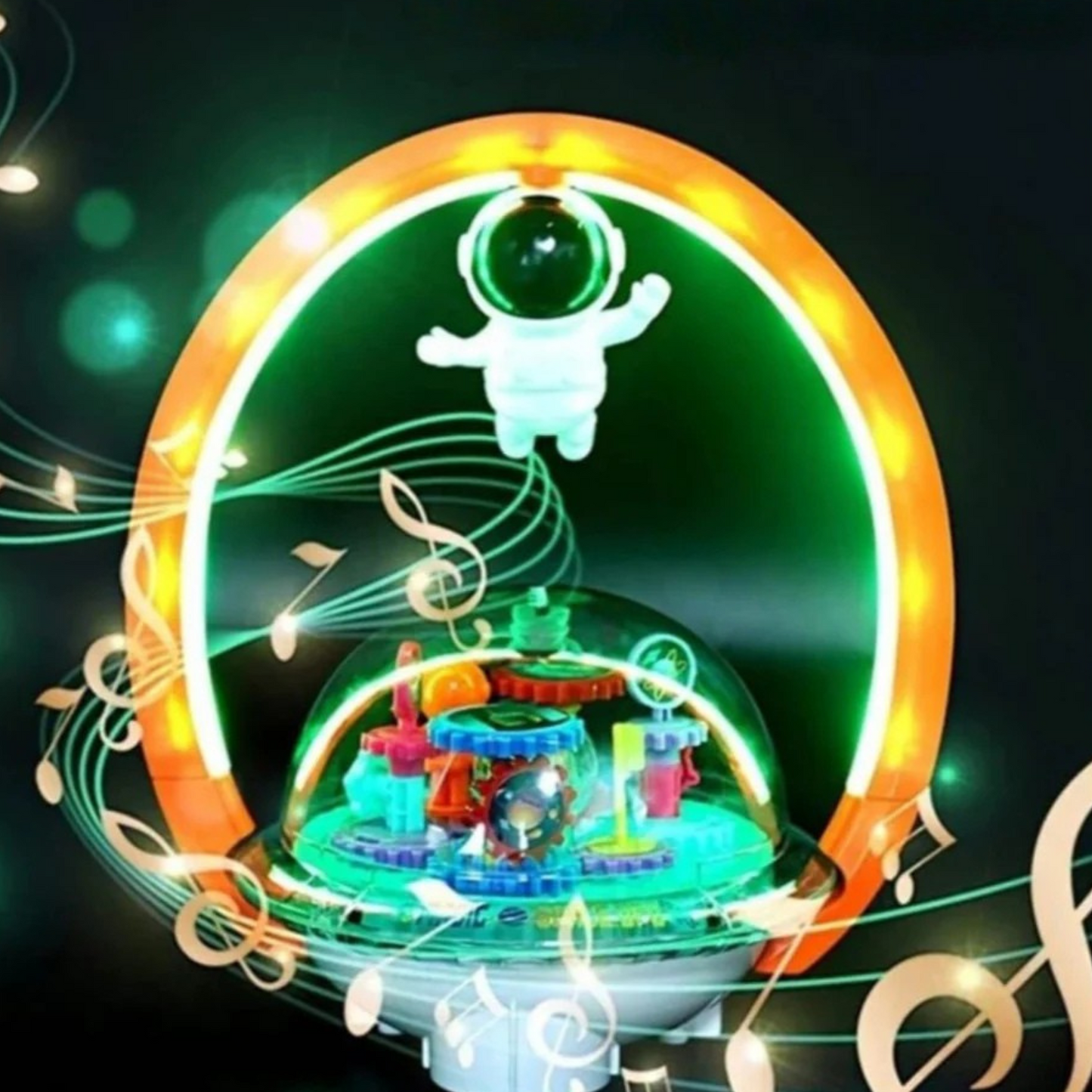 Bola con Luces LED Juguete Astronauta con Engranaje y Sonido