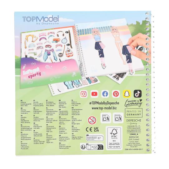 TOPModel Dress Me Up Libro de pegatinas de deportes