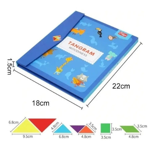 Tangram Puzzle Rompecabeza Magnético