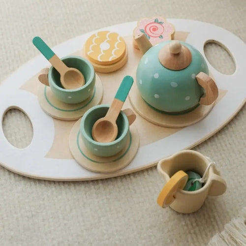 Juego Tazas De Té Madera Niños Juguete Didáctico