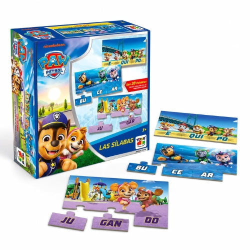 Juego de Mesa Separando Sílabas - Paw Patrol