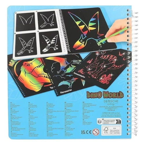 Dino World Magic-Scratch Book