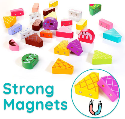 Juguete de Madera Camión de Helados Montessori 27 Piezas