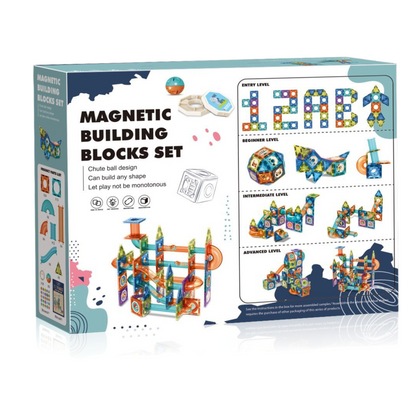 Tobogán 98 Piezas Bloques Magnéticos Set de Construcción