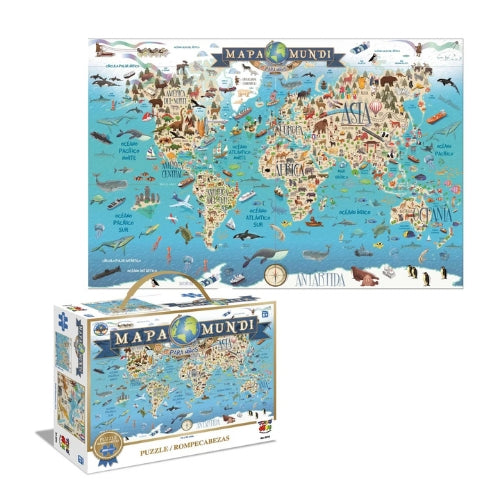 Puzzle Mapa Mundi 200 Piezas
