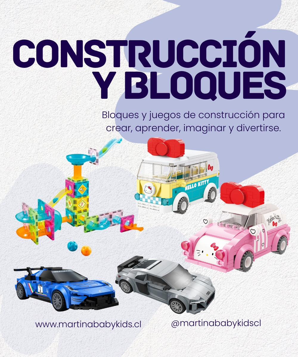 bloques de construcción, juegos magnéticos y juguetes educativos para potenciar la creatividad y el aprendizaje infantil en Martina Baby & Kids.