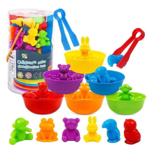 Juguete Clasificación de Colores y Animalitos Montessori 36pcs