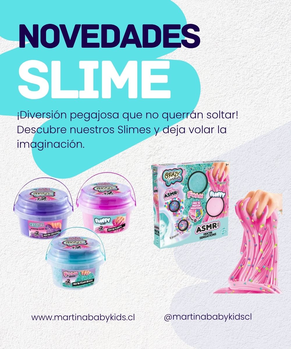 Slime de diferentes modelos y colores solo Martina Baby & Kids
