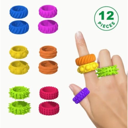Anillos Sensoriales Juguete Sensorial 12 Unidades - Martina Baby & Kids