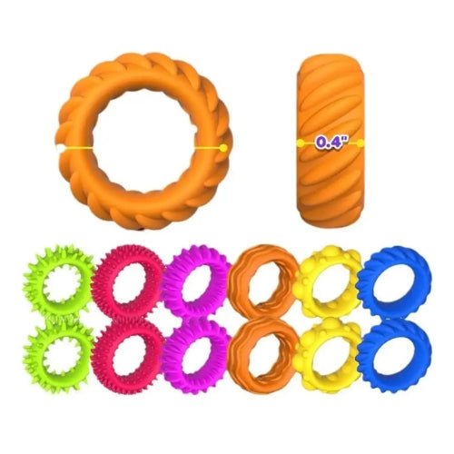 Anillos Sensoriales Juguete Sensorial 12 Unidades - Martina Baby & Kids