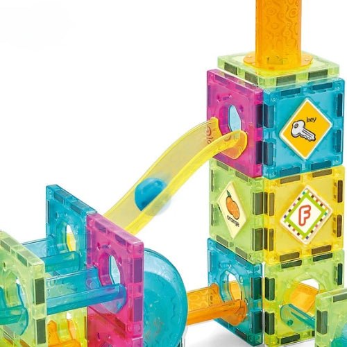 Bloques Magnéticos con Toboganes 64 Piezas - Martina Baby & Kids