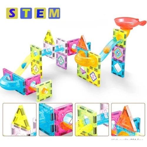 Bloques Magnéticos con Toboganes 64 Piezas - Martina Baby & Kids