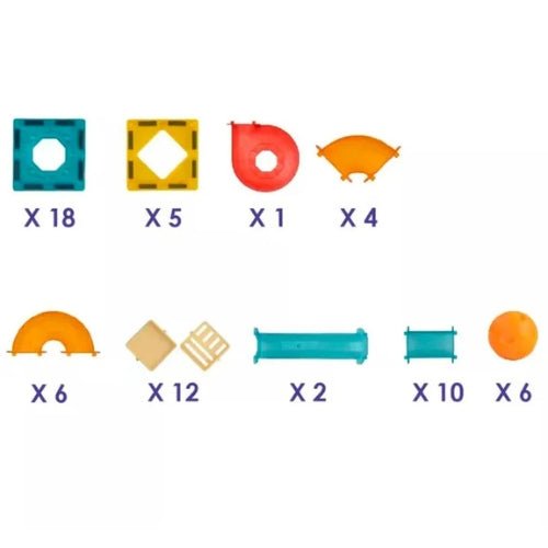 Bloques Magnéticos con Toboganes 64 Piezas - Martina Baby & Kids