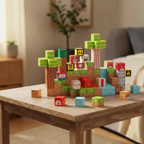 Bloques Magnéticos de Construcción 3D Píxel – 84 Piezas - Martina Baby & Kids