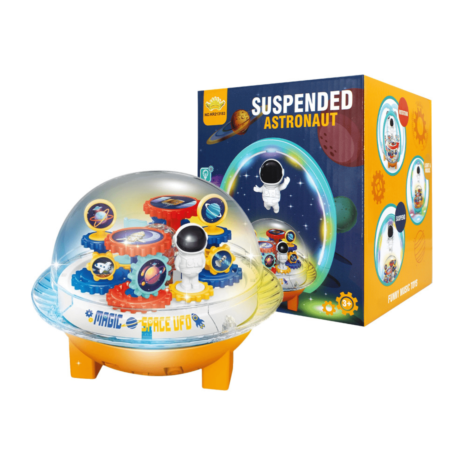 Bola con Luces LED Juguete Astronauta con Engranaje y Sonido - Martina Baby & Kids