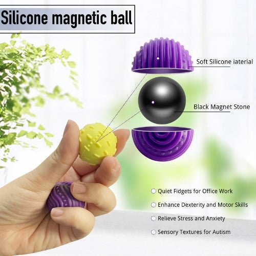 Bolas Sensoriales Magnéticas De Silicona Antiestrés Juguete - Martina Baby & Kids