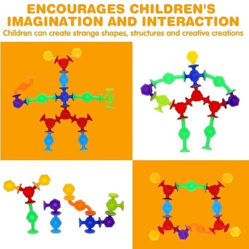 Conectores Sensoriales Con Ventosas Para Construcción - Martina Baby & Kids