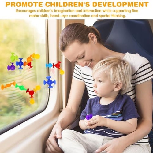 Conectores Sensoriales Con Ventosas Para Construcción - Martina Baby & Kids