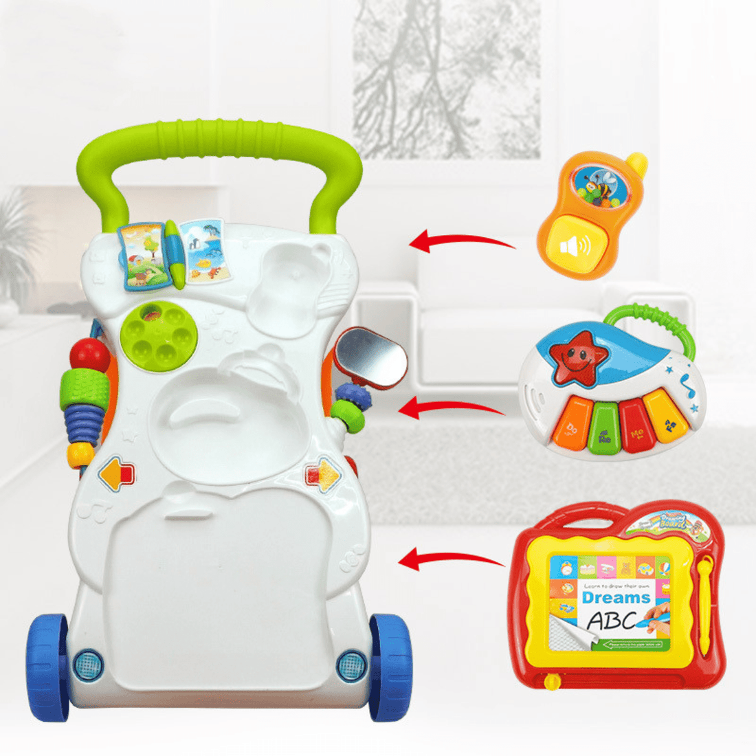 Corre Pasillo Caminadora Infantil Musical Primeros Pasos - Martina Baby & Kids
