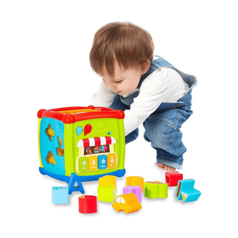 Cubo de Encaje Musical Juego Interativo Didáctico - Martina Baby & Kids