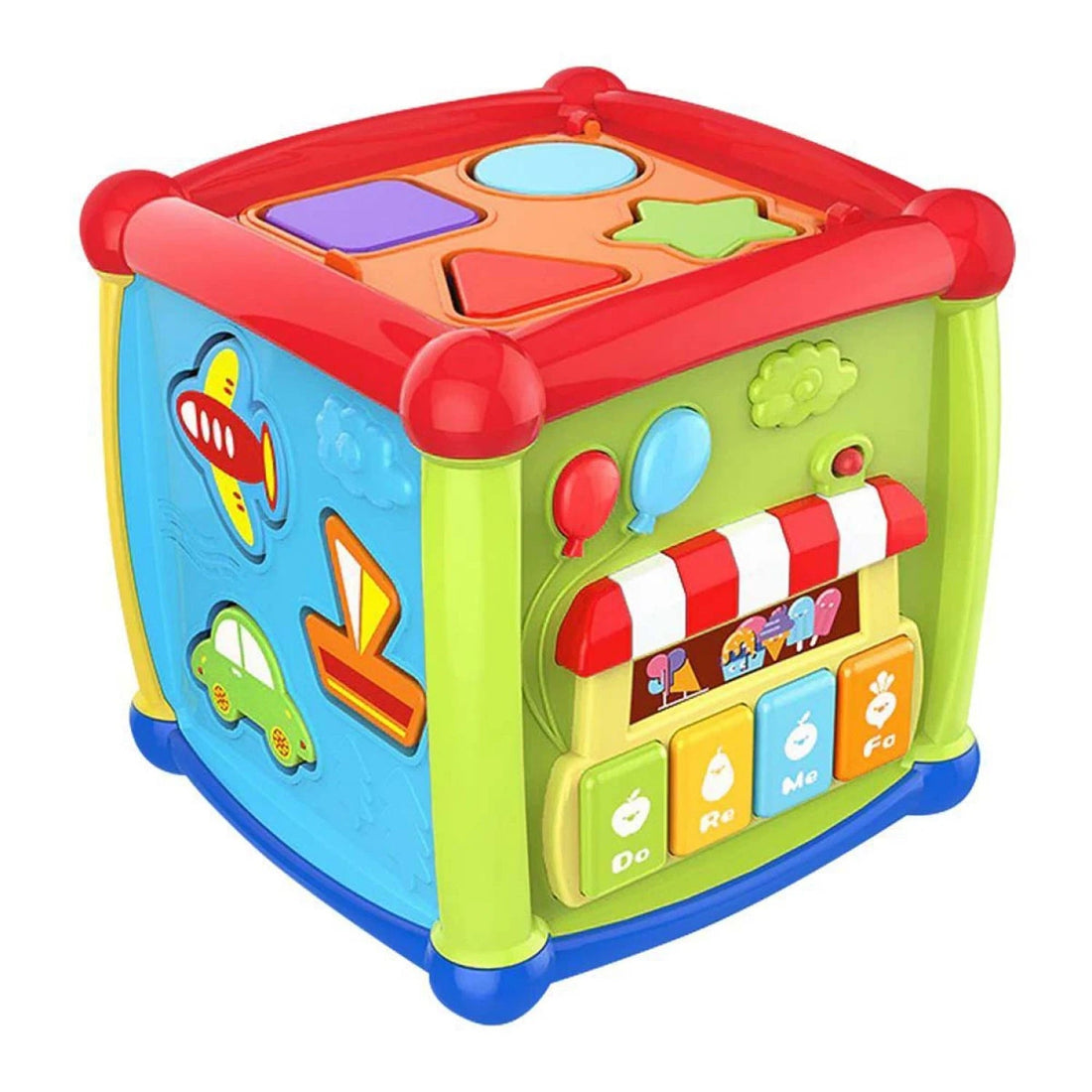 Cubo de Encaje Musical Juego Interativo Didáctico - Martina Baby & Kids